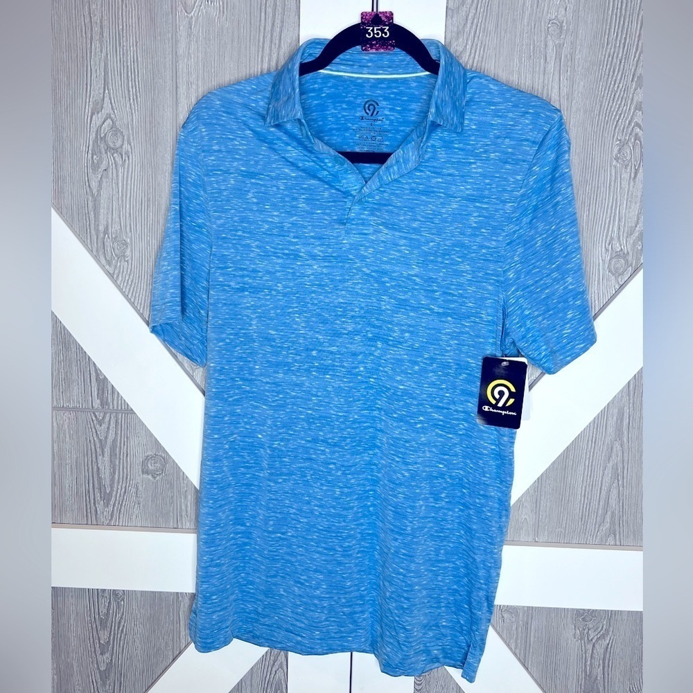 353. NWT C9 by Champion Men's Blue Polo Shirt Small